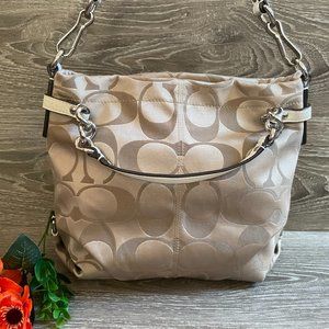 Coach Brooke Sateen Signature Hobo Bag F17183